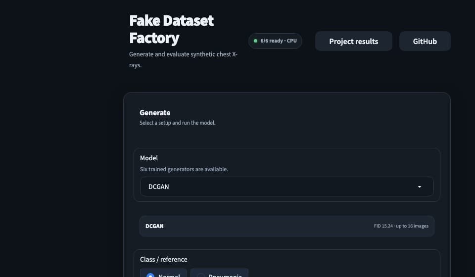 Fake Dataset Factory